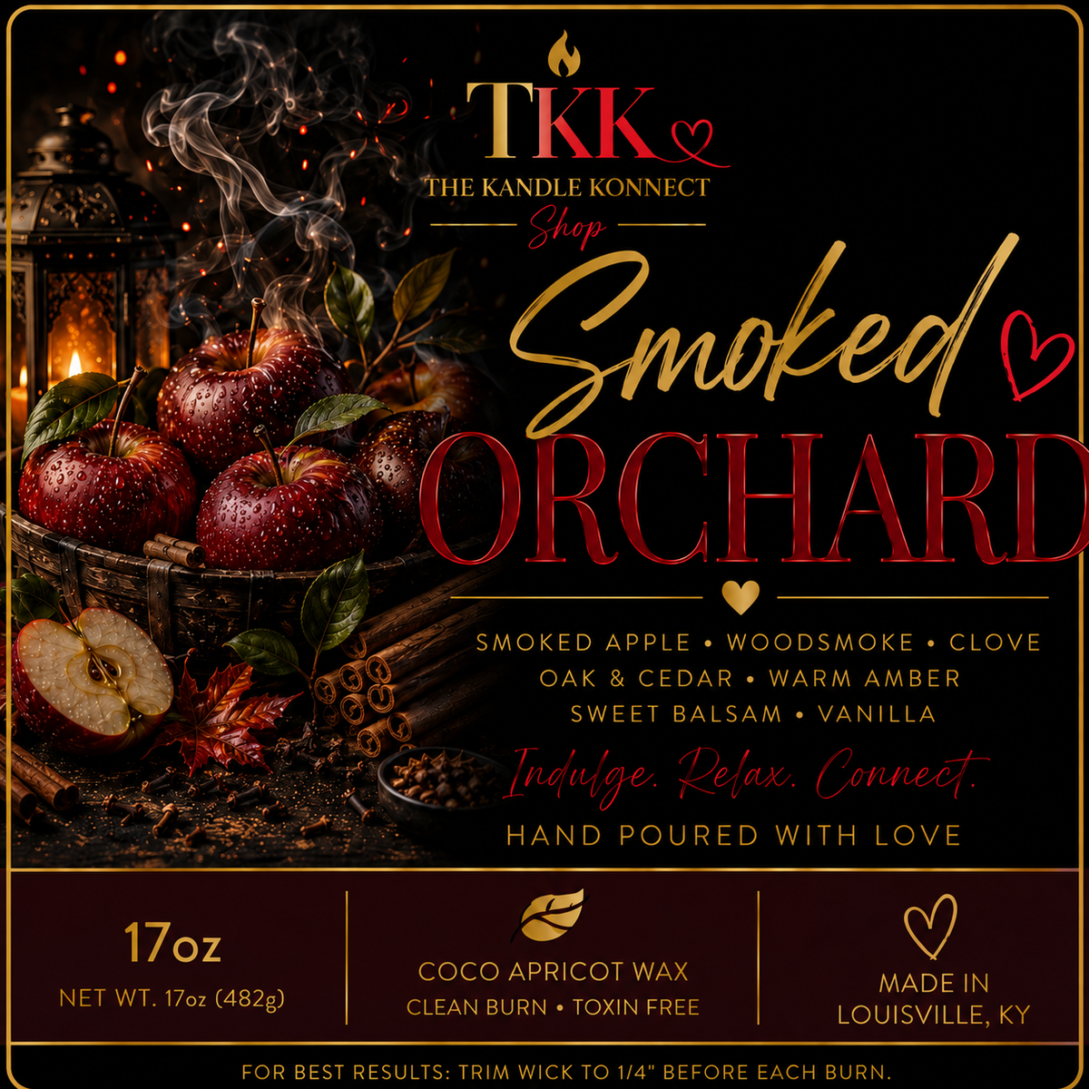 Smoked Orchard 3 Wick Candle 17oz