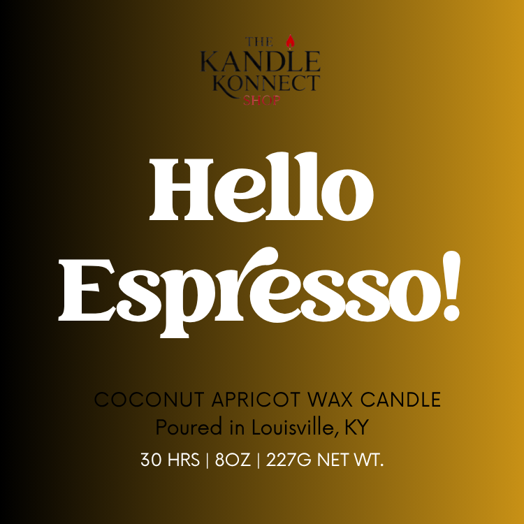 Hello Espresso Candle