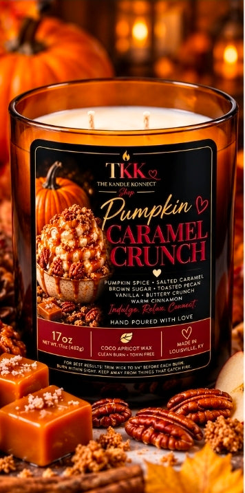 Pumpkin Caramel Crunch 3 Wick Candle 17oz